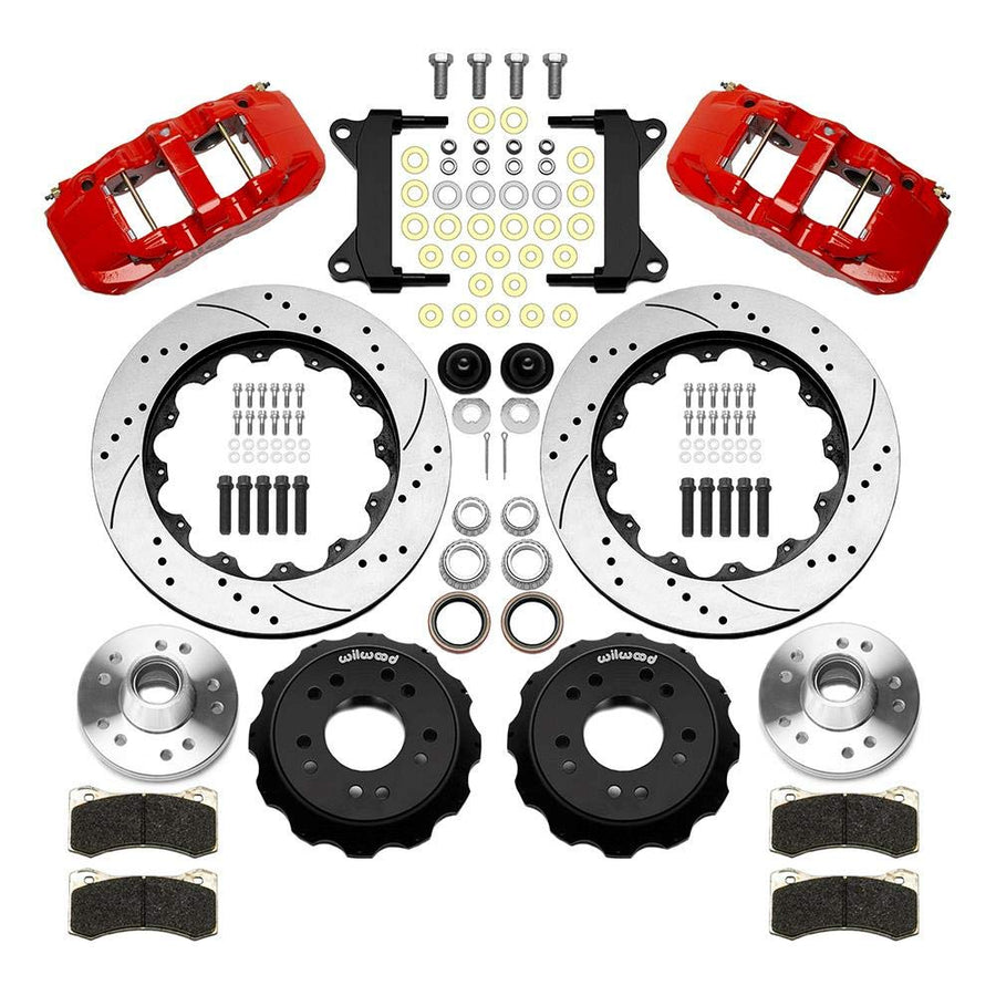 Wilwood AERO6 140-15943-DR Big Brake Front Brake Kit, Drilled