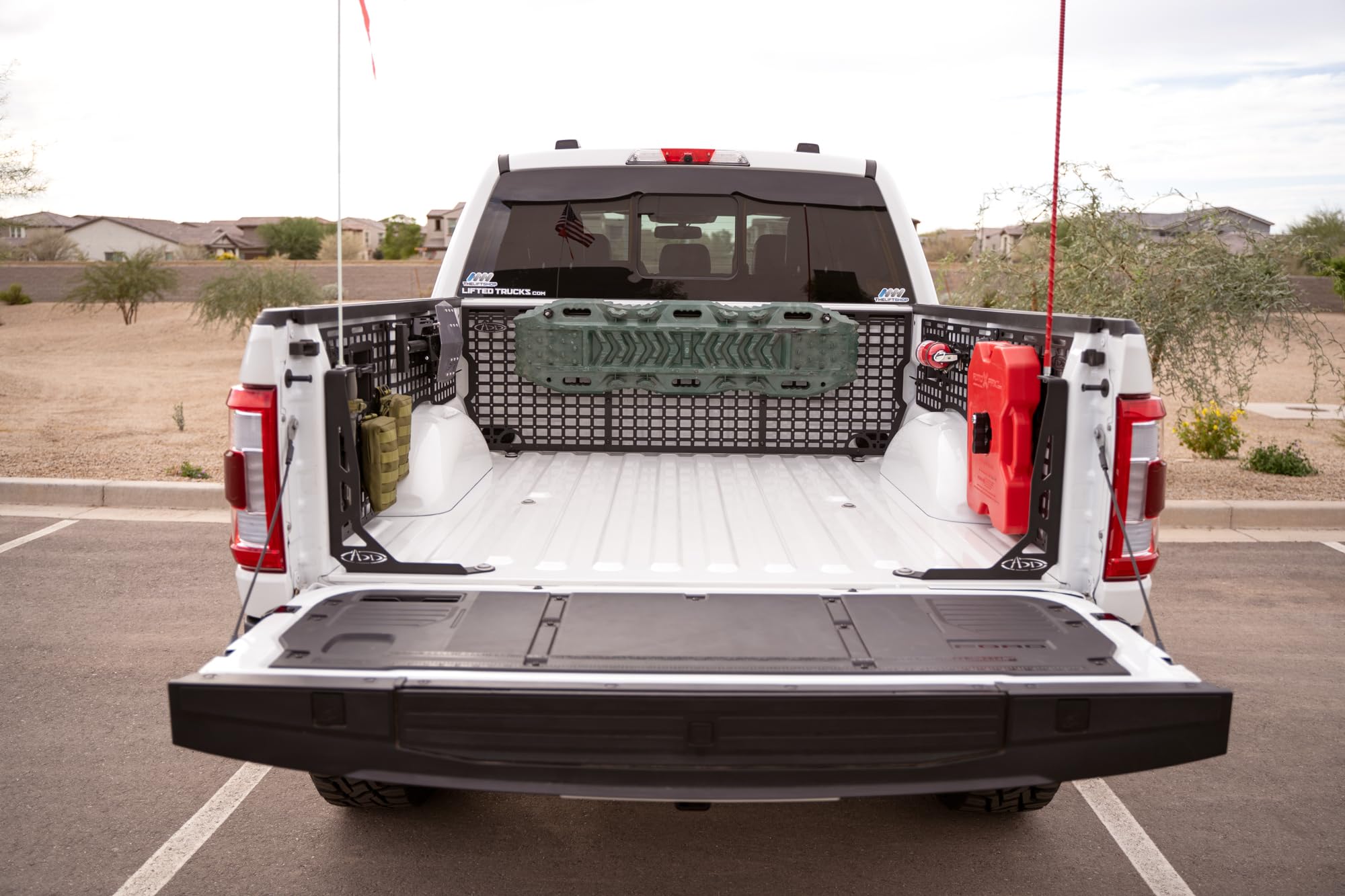 Addictive Desert Designs Molle Panels Bed Side for The 2021-2023 Ford F-150 & Ford F-150 Raptor | Molle Pattern Offers Diverse Mounting Solutions | Made in The USA (Passenger Side Full Set)
