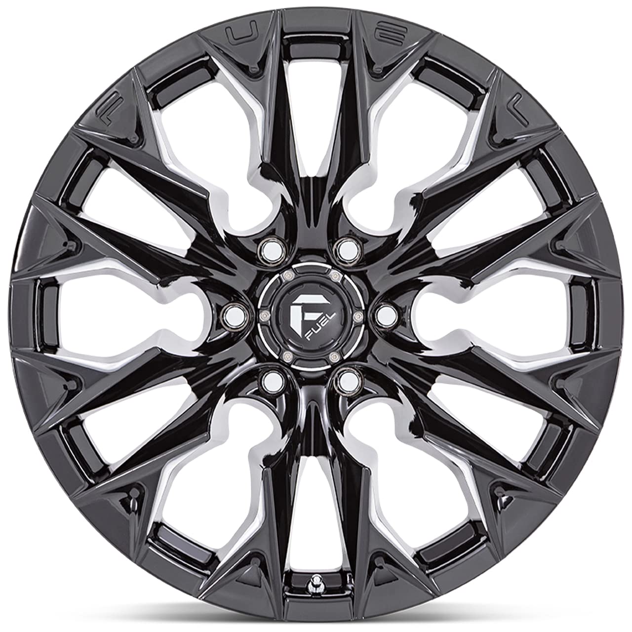 FLAME FUEL OFF-ROAD 22X12 6X135 4.77-44mm GLOSS BLACK MILLED - D80322208947