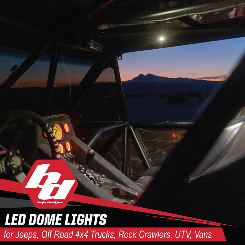 LED Dome Light Baja Designs with Switch (Red)