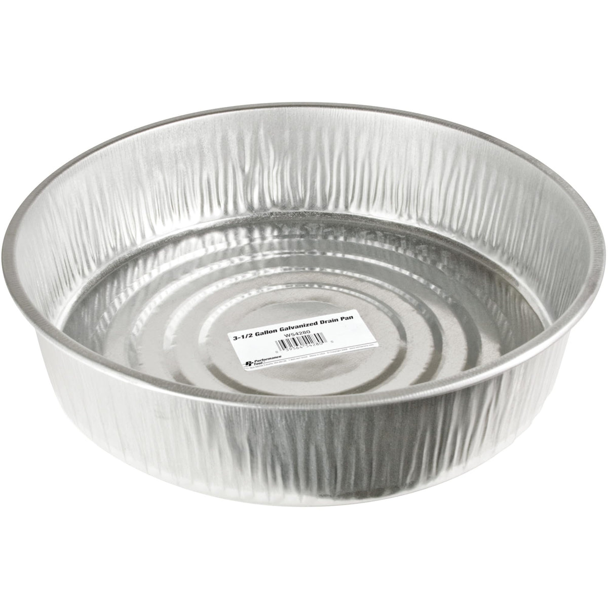 3.5 Gallon Performance Tool W54280 Galvanized Silver Drain Pan