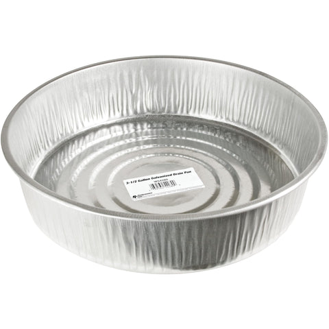 3.5 Gallon Performance Tool W54280 Galvanized Silver Drain Pan