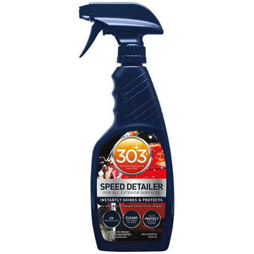 Speed Detailer 303 Products - For All Exterior Automotive Surfaces - Instantly Shines And Protects Paint - Cleans Between Washes - UV Protection, 16 fl. oz. (30216CSR) Packaging May Vary
