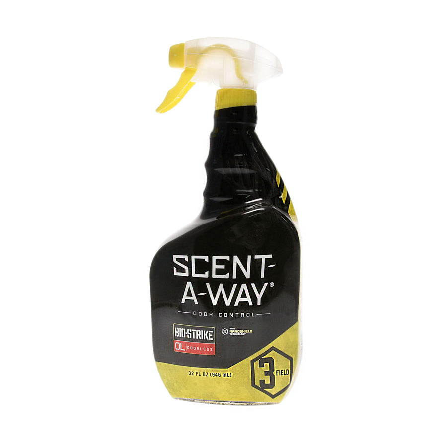 Scent-A-Way Bio-Strike Odorless Spray Hunters Specialties | Hunting Scent Eliminator - Cover Scent for Deer Hunting - 24 OZ