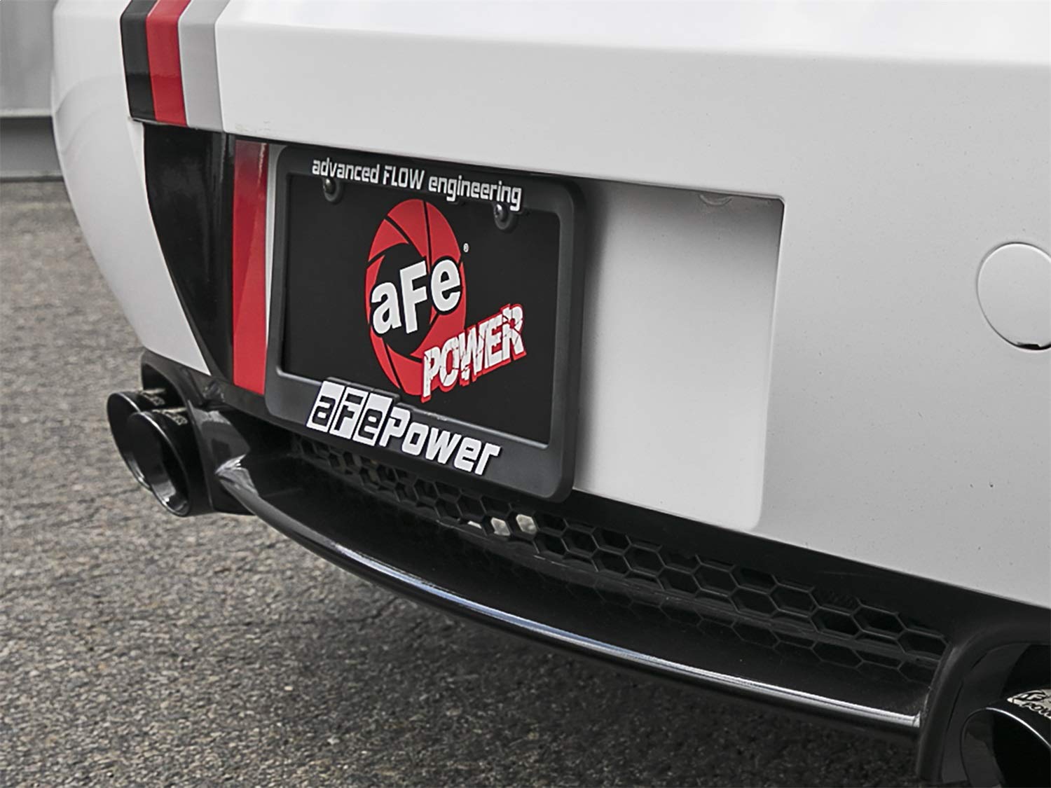 License Plate Frame aFe Power-40-10097, White