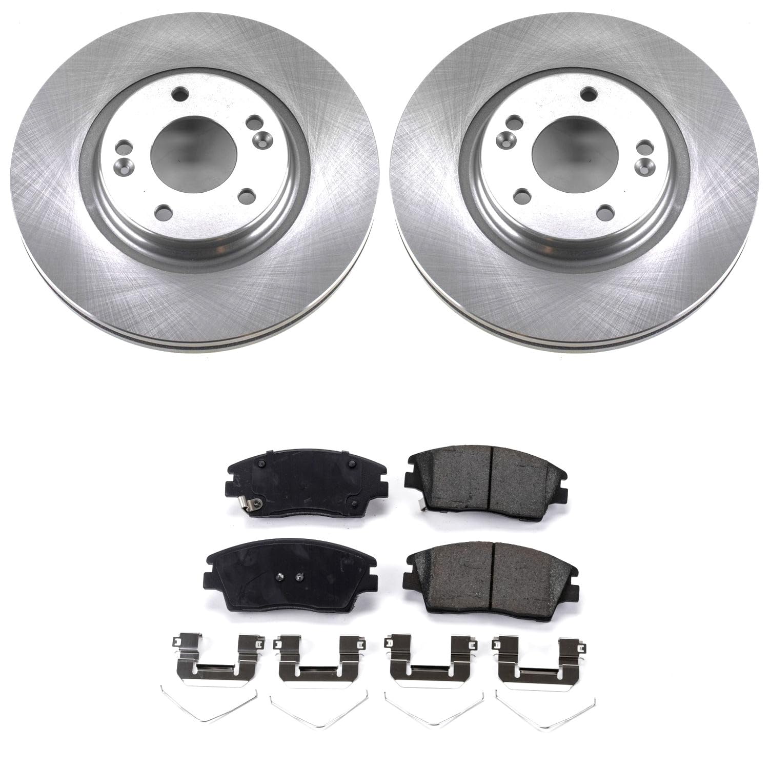 Power Stop KOE7355 Front Replacement Brake Kit-OE Brake Rotors & Ceramic Brake Pads