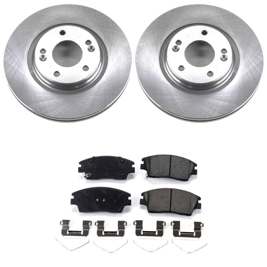 Power Stop KOE7355 Front Replacement Brake Kit-OE Brake Rotors & Ceramic Brake Pads