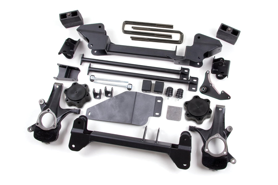 Zone Offroad 2000-2006 Chevy Silverado/GMC Sierra 1500 4WD, ZONC3N | 1999 Chevy/GMC K1500 | 6 inch Full Suspension Torsion Bar Drop Lift Kit (Front & Rear) | Nitro Shocks