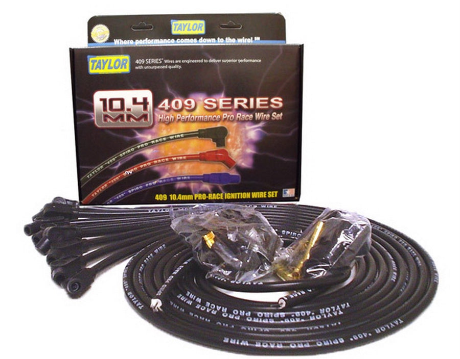 409 Taylor Cable Pro-Race Spiro-Wound Core Spark Plug Wire Set