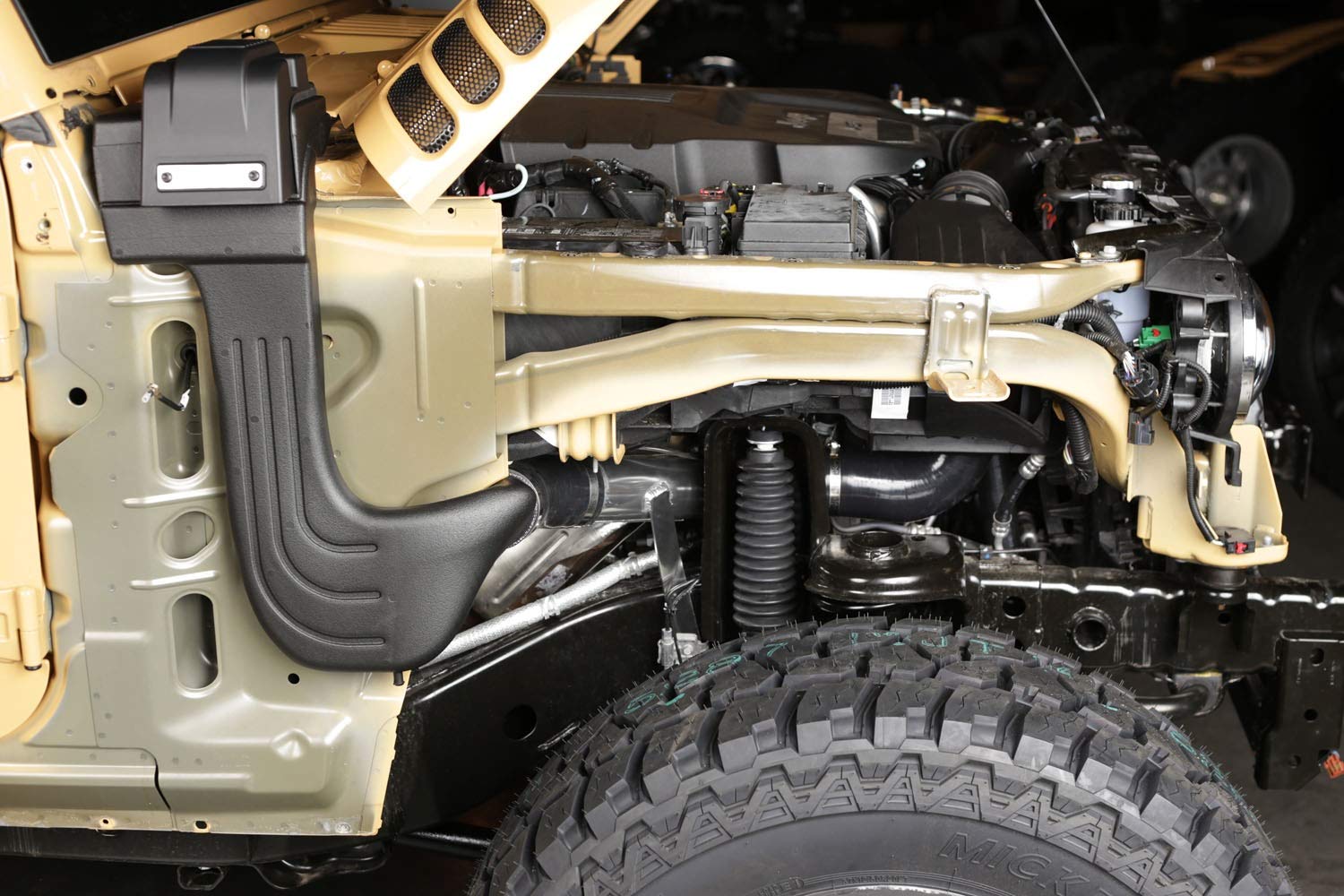 XHD Low Mount Snorkel Kit | Rugged Ridge | 17756.06 | Fits 2007-2011 Jeep Wrangler JK 3.8L