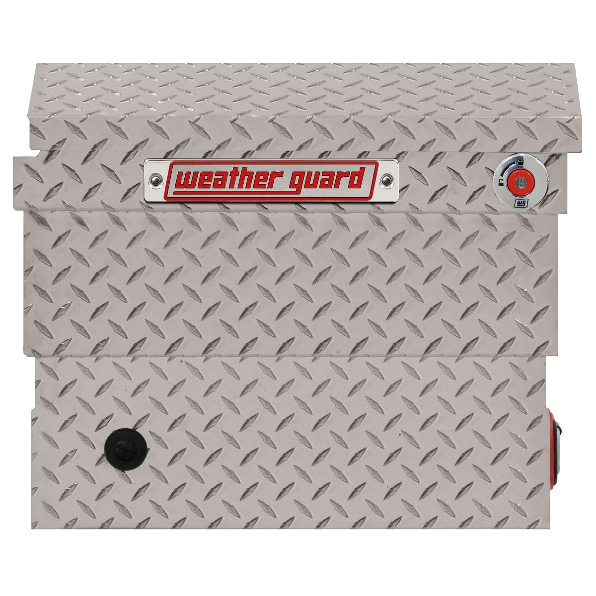 Weather Guard Saddle Box Model 131-0-04, Aluminum, Mid-Size Low Profile, Clear, 8.0 cu ft