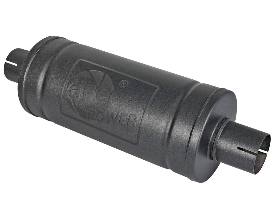 MACH Force-Xp aFe Power 49M00007-B 409 Stainless Steel Muffler w/High-Temp Metallic Black finish