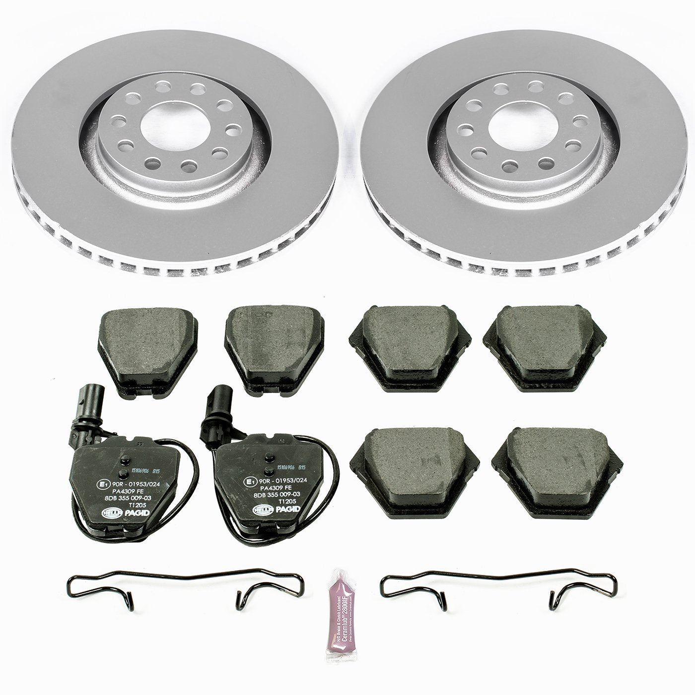 Power Stop ESK886 Euro-Stop Front Brake Kit For Audi A6 Quattro 2000-2001 | Audi Allroad Quattro 2001-2005 | Audi S4 2000-2002 [Vehicle Specific]