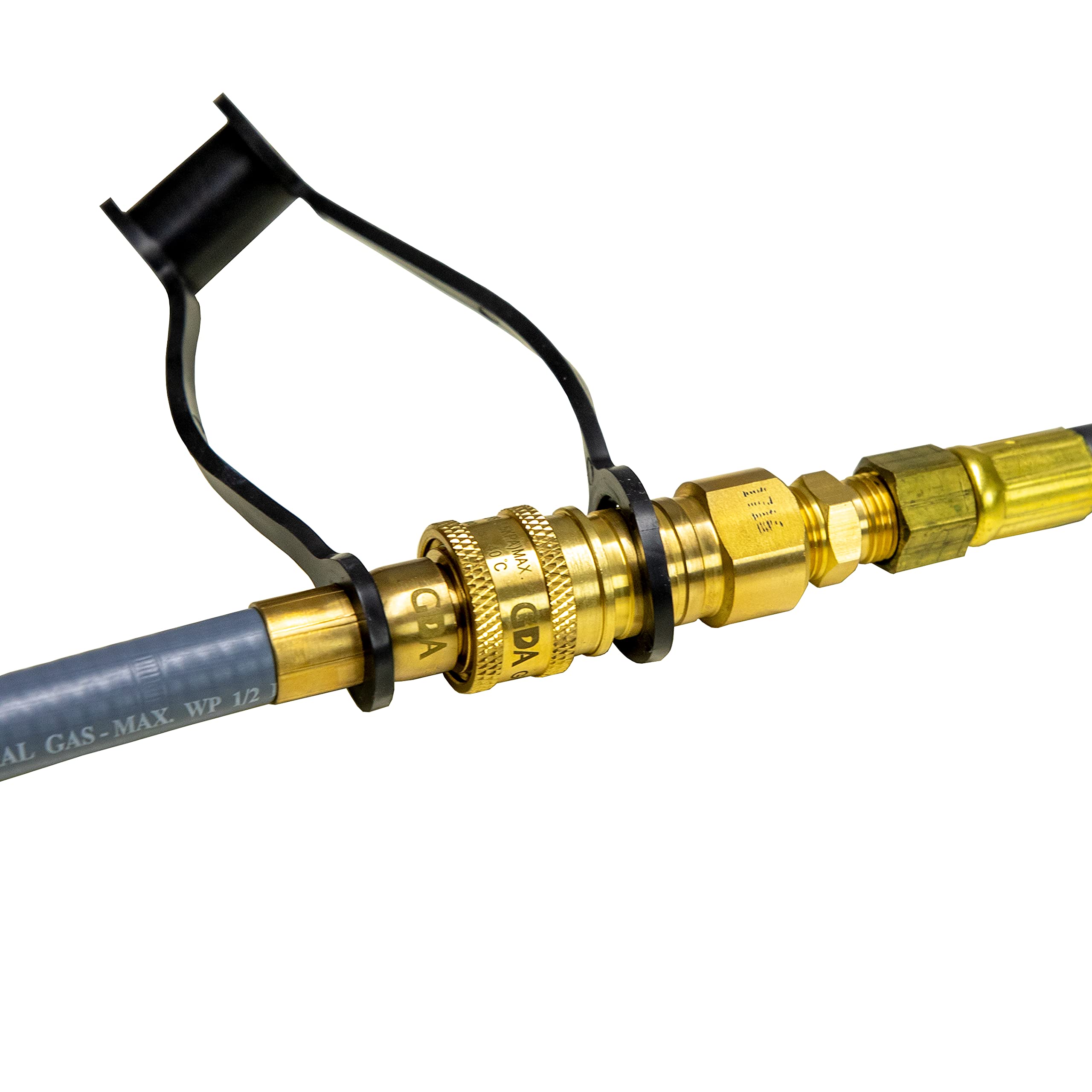 12 Foot Mr. Heater F273720 Natural Gas and Propane Gas Hose Assembly 3/8' Female Pipe Thread x 3/8" Male Flare Quick Disconnect,Multi