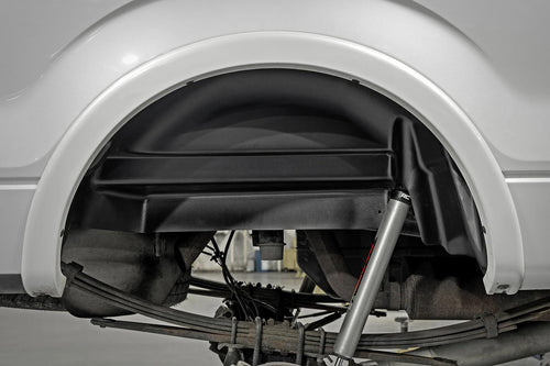 Rough Country Rear Wheel Well Liners for 2WD/4WD Ford F-150 (2004-2014) - Heavy-Duty Rear Fender Liners for Mud & Debris Protection, Made in USA
