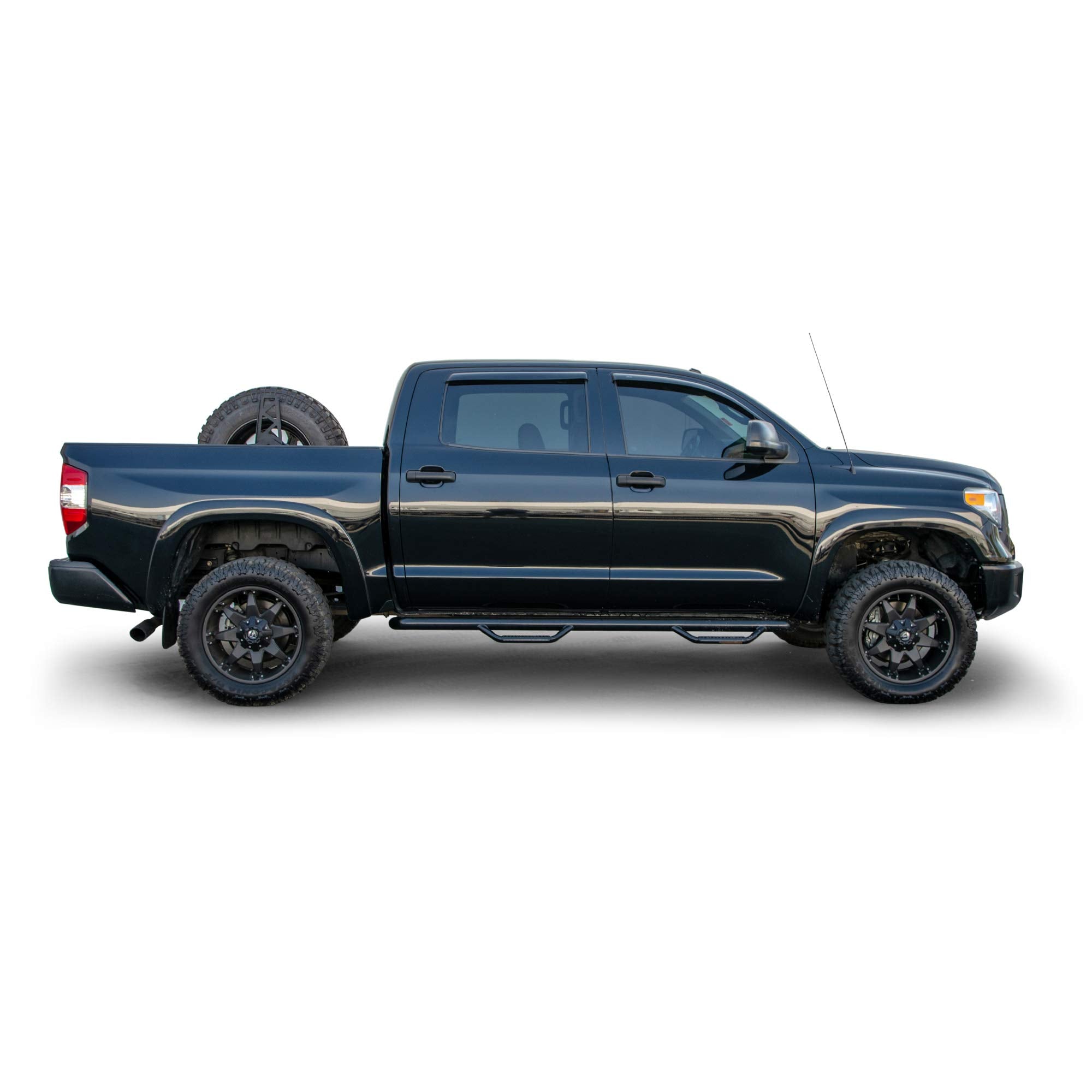 TCTT2-01 | DV8 Offroad Spare Tire Mount for 2007-21 Tundra | Vertical in-Bed Design | Accommodates up to a 40" Tire | Mounts Either Bed Rail | Powder Coat Finish