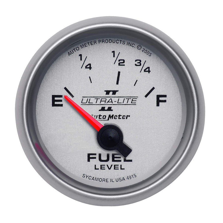 Auto Meter Ultra-Lite II 2-1/16" 73-10 ohms Short Sweep Electric Fuel Level Gauge for Ford