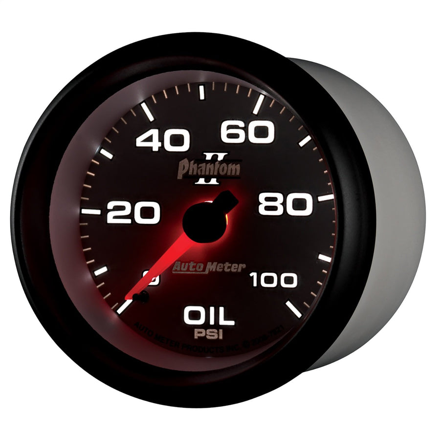 Auto Meter Phantom II 7821 Mechanical Oil Pressure Gauge