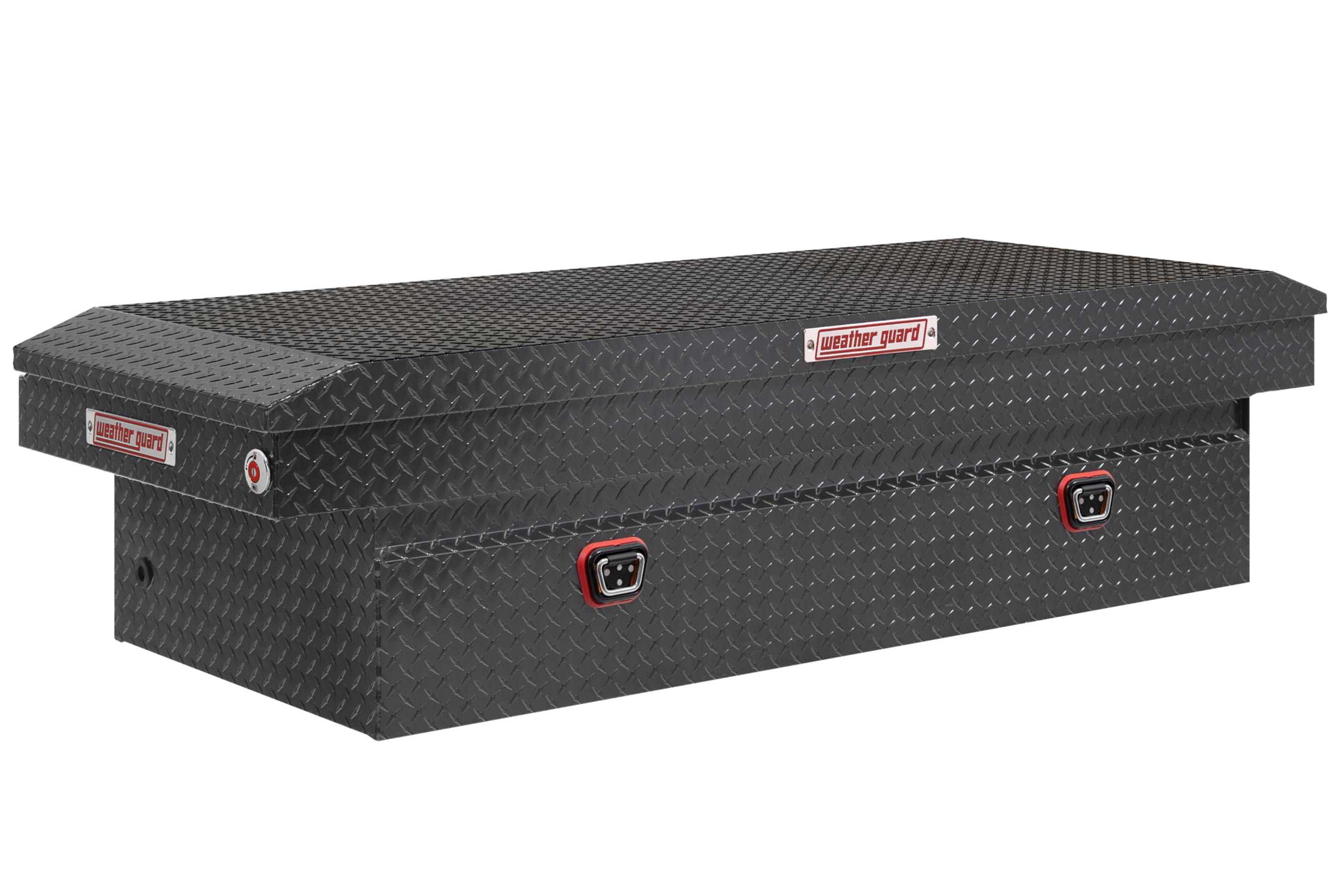 Weather Guard Saddle Box Model 117-6-04, Aluminum, Full Extra Wide, Gunmetal Gray, 14.4 cu ft