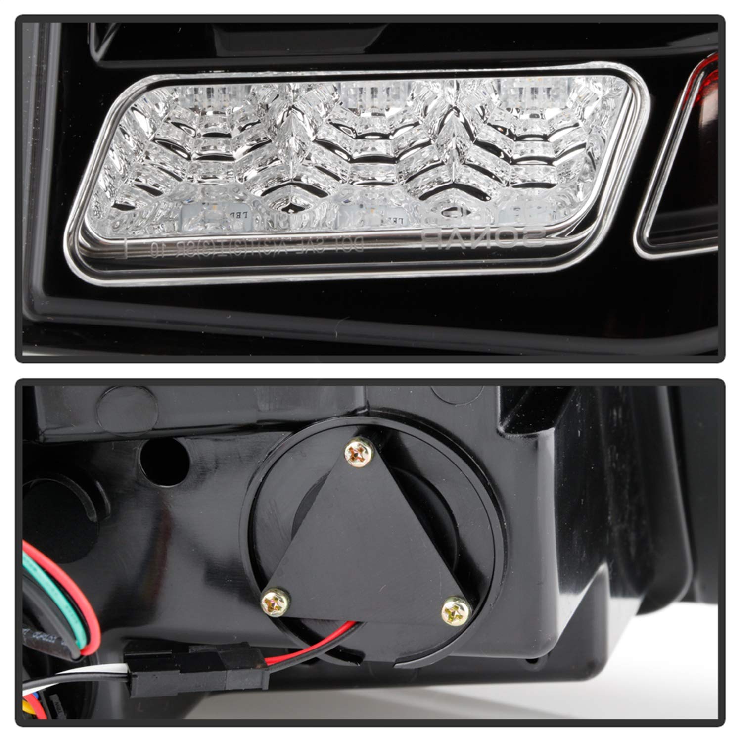 LED Tail Lights Spyder (ALT-YD-FM10-LED-BK)