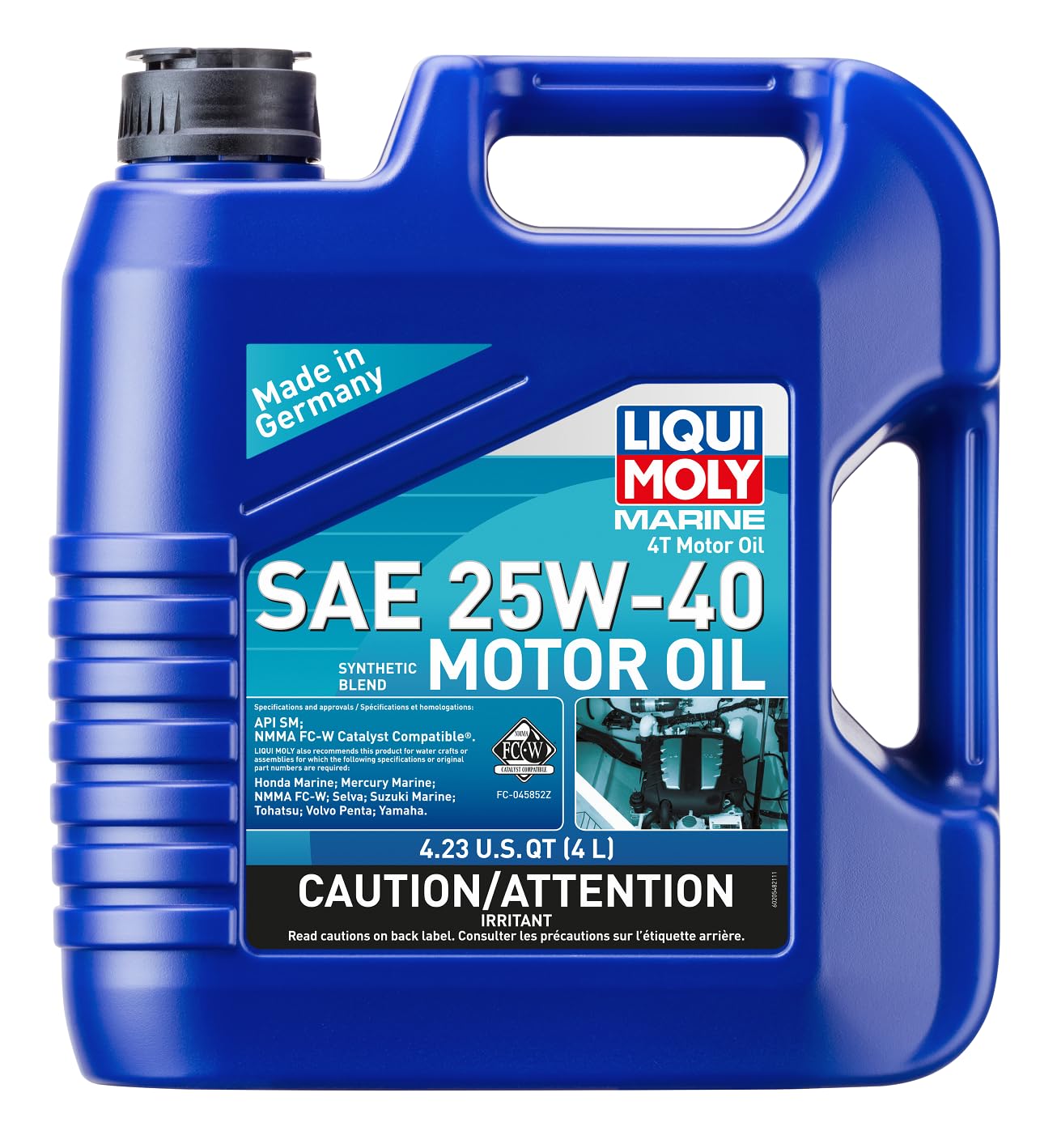 LIQUI MOLY 4T Marine Motor Oil SAE 25W-40 | 4 L | Motor oil | SKU: 20548