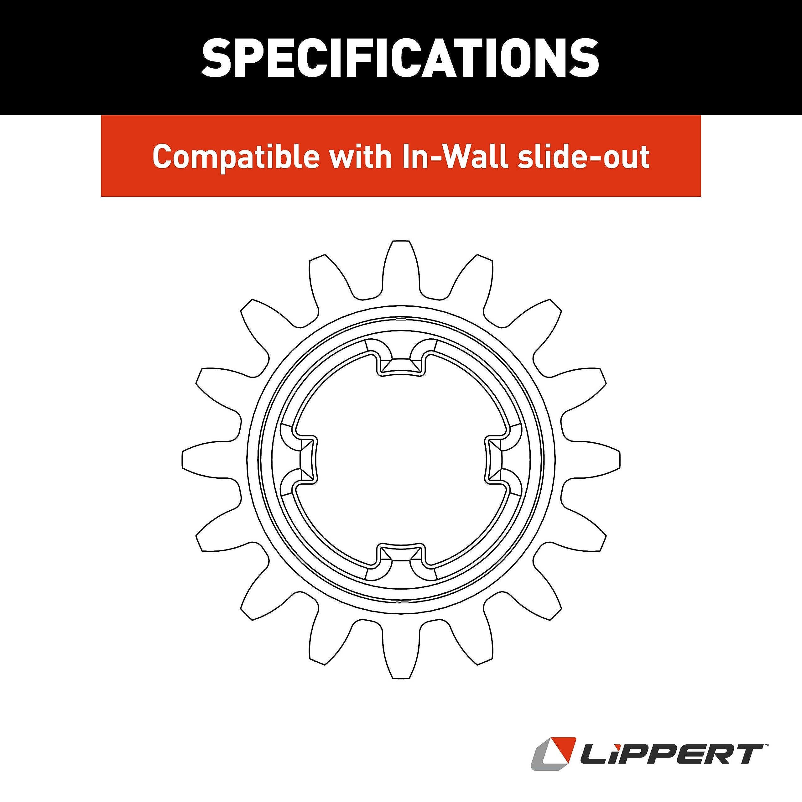 16 Tooth Spur Gear Lippert 238893 | 16 DP/20 PA