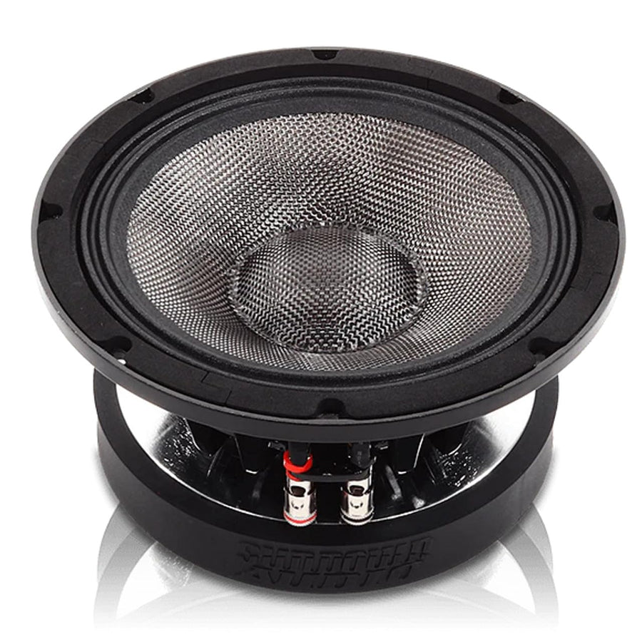 VEX-6.5" Sundown Audio 300W RMS Pro Audio Midrange Speaker - 8-Ohm SVC, Carbon Fiber Cone, Ferrite Motor, High SPL 94 dB, Vented Cast Frame, Mid-Bass Optimized Car Audio