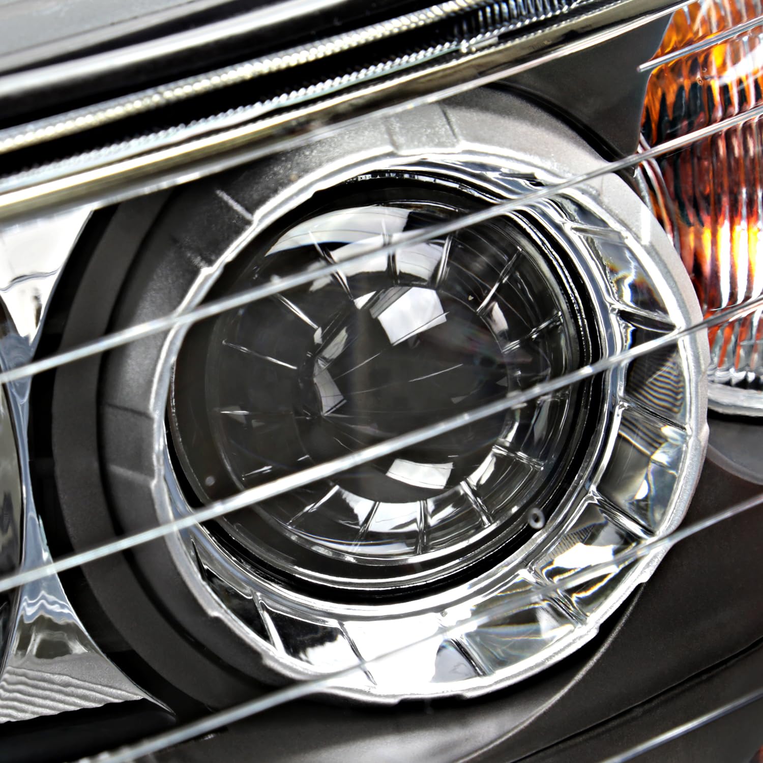Black Projector Headlights SPEC-D TUNING Compatible with 2006-2008 Hyundai Sonata, Left + Right Pair Headlamp Assembly