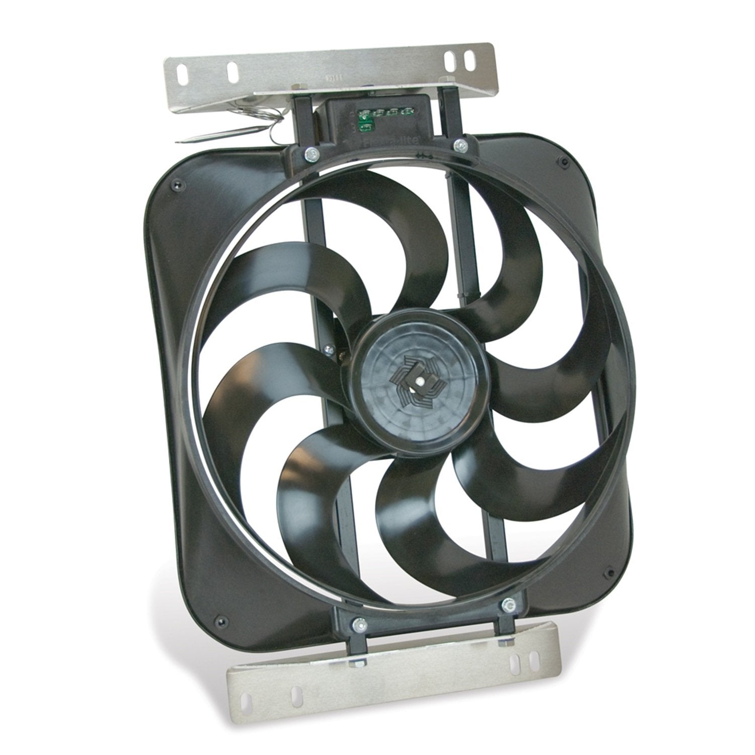 S-blade Flex-a-lite 674 Engine Cooling Fan with Controls , Black