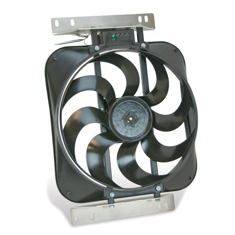 S-blade Flex-a-lite 674 Engine Cooling Fan with Controls , Black
