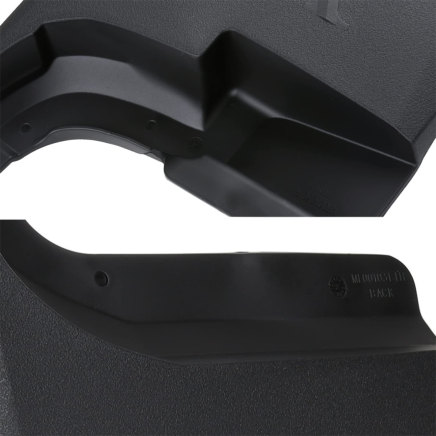 Front+Rear Spec-D Tuning Splash Guard Mud Flaps Compatible with 2015-2018 Ford F250 F350 Super Duty w/o Wheel Lip