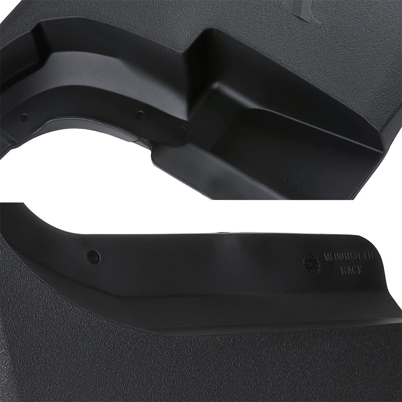 Front+Rear Spec-D Tuning Splash Guard Mud Flaps Compatible with 2015-2018 Ford F250 F350 Super Duty w/o Wheel Lip