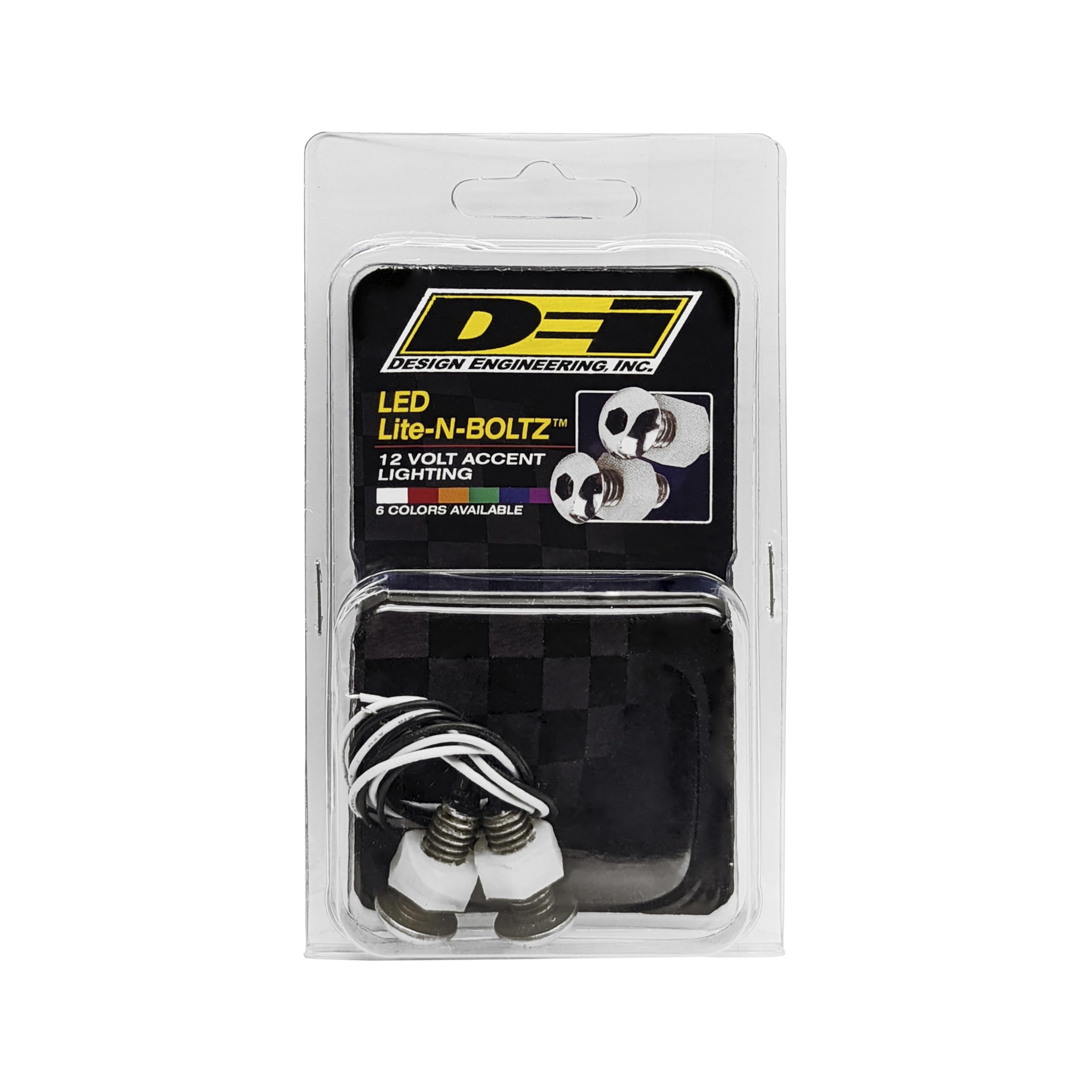 Lite'N Boltz Design Engineering 030307 Blue Accent Lighting - LED Lighted Button Head Bolts (Pack of 2)