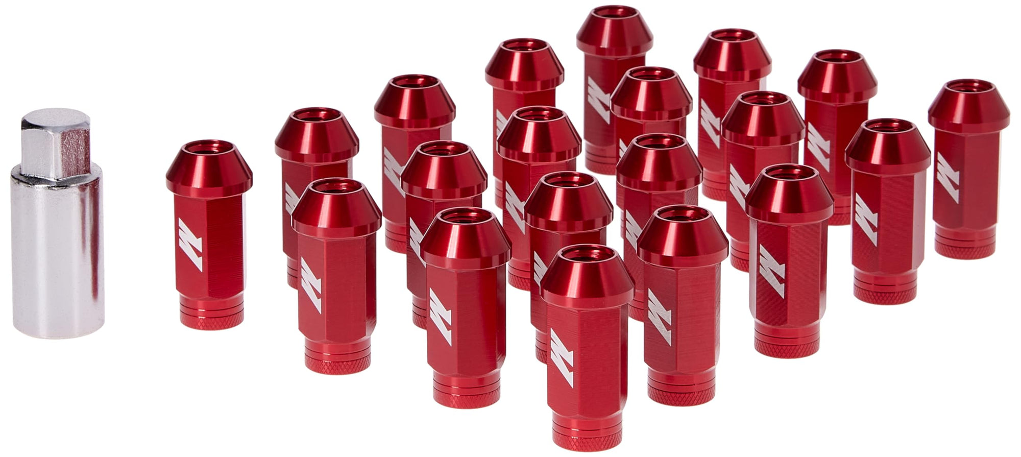 Mishimoto Aluminum Locking Lug Nuts - MMLG-15-LOCKRD, M12 x 1.5, Red