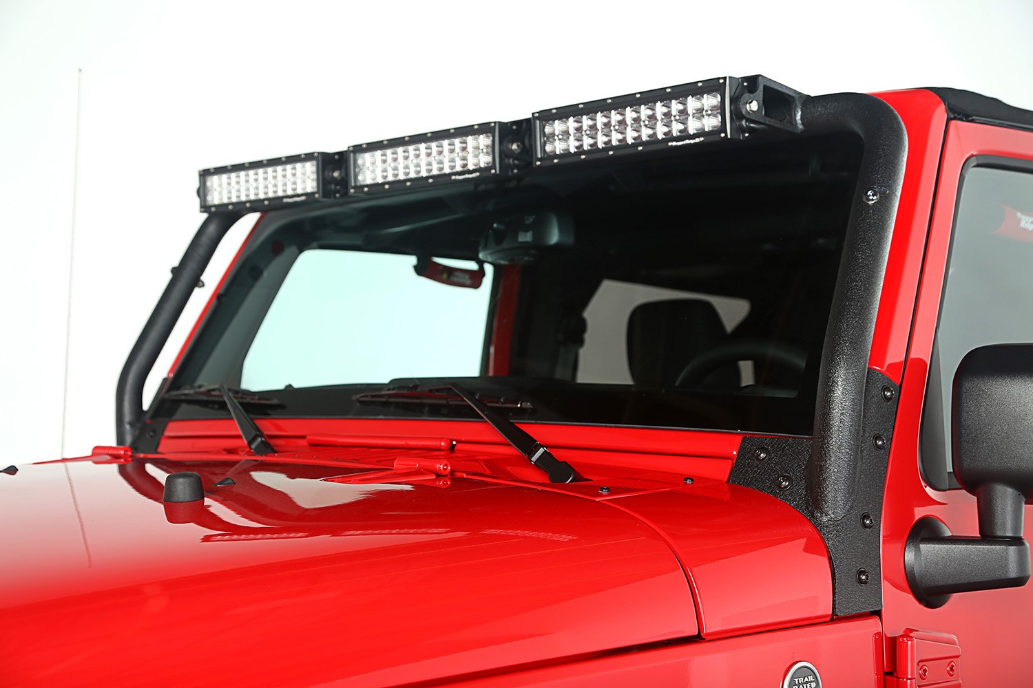 Light Bar, Windshield Mounted | Rugged Ridge | 11232.25 | Fits 2007-2018 Jeep Wrangler JK