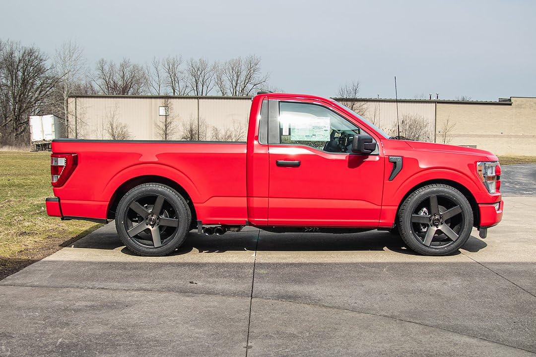 Corsa EXHST Corsa - 2021-2022 Ford F-150 3.5L V6 SuperCab/6.5in Bed Cat-Back Front of Tire Exit-Black PVD (21165BLK)