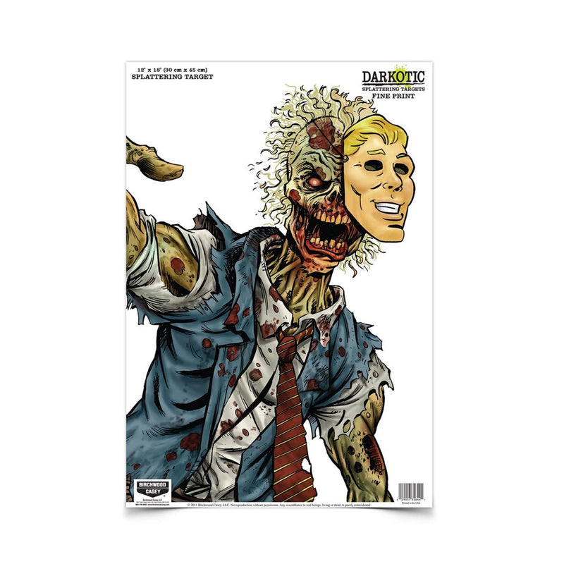 Darkotic Birchwood Casey 12X18 Fine Print Splatter Target (8 Pack)
