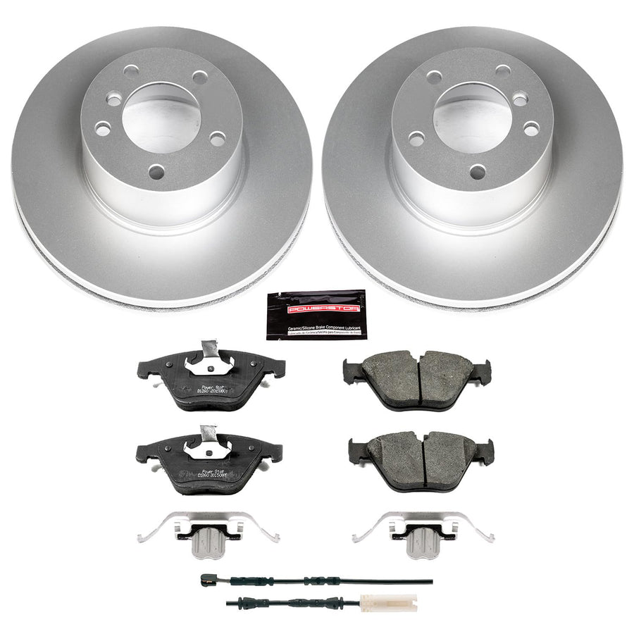 Z23 Evolution Power Stop CRK7026 Coated Brake Kit Front For BMW X1 2013-2015 [Model Specific]
