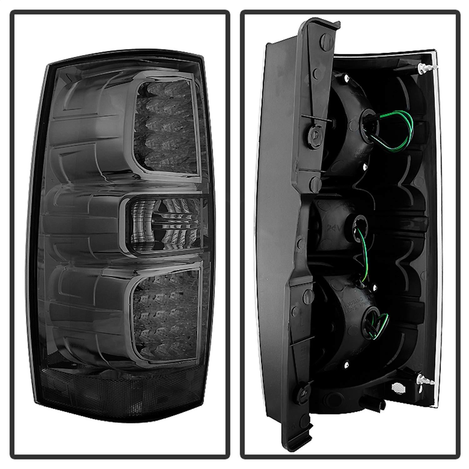 Tail Light Xtune ALT-JH-CSUB07-LED-G2-SM (Chevy Suburban/Tahoe 07-14 / GMC Yukon/Yukon Denali 07-14 - LED s - Smoked)