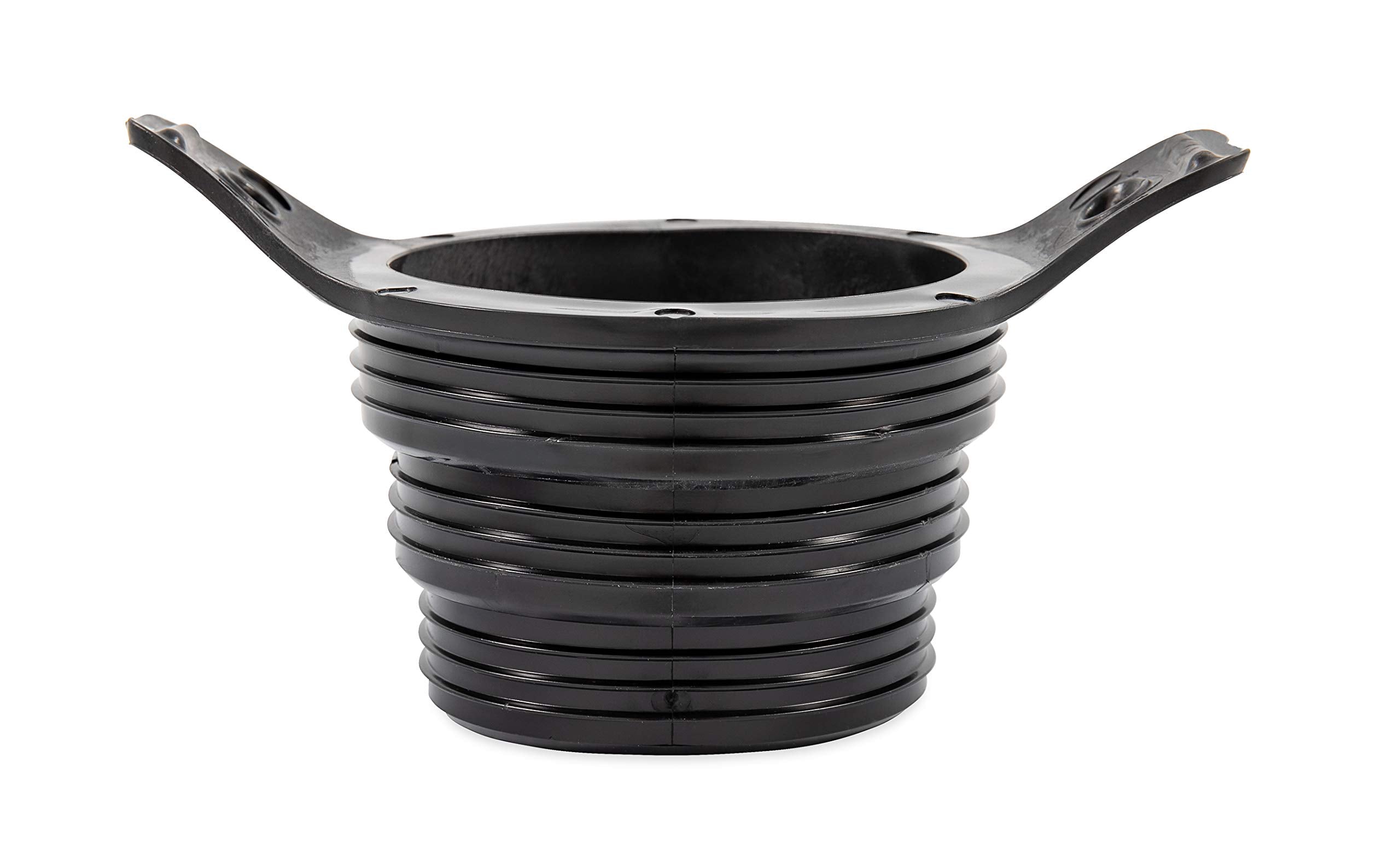 3-in-1 Camco Flexible Sewer Hose Seal, Black - Makes Connection to RV Sewer Hose Inlets Easier - Features Wings for Easy Removal (39317)