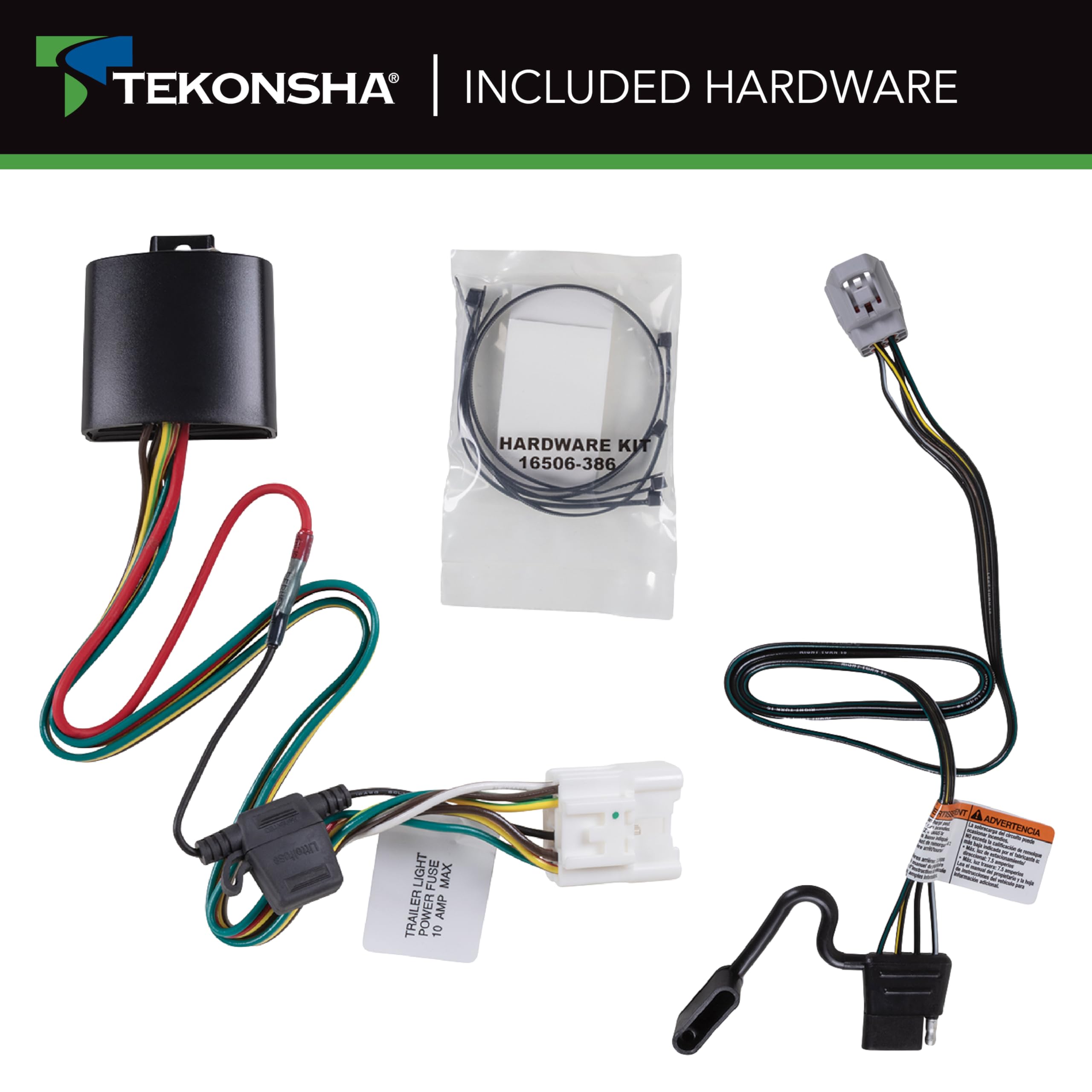 T-One 118827 Custom Harness T-Connector, 4-Way Flat, w/Circuit Protected ModuLite HD Module, Compatible with 2024-2025 Toyota Grand Highlander, 2020-2025 Toyota Highlander