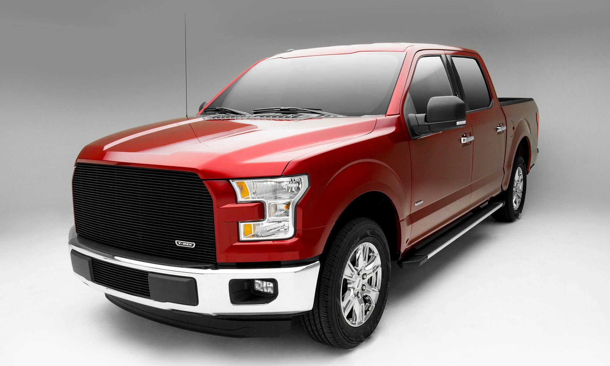 2015-2017 F-150 T-Rex Grilles Billet Grille, Black, 1 Pc, Replacement, Does Not Fit Vehicles with Camera - PN #20573B