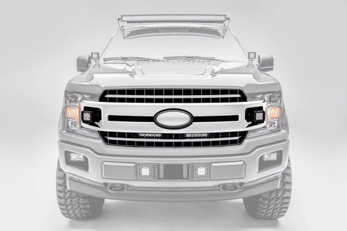 ZROADZ Ford Super Duty XL 2017-2019 OEM Grille LED Kit, Incl. (2) 6 Inch LED Straight Single Row Slim Light Bars - PN #Z415771-KIT