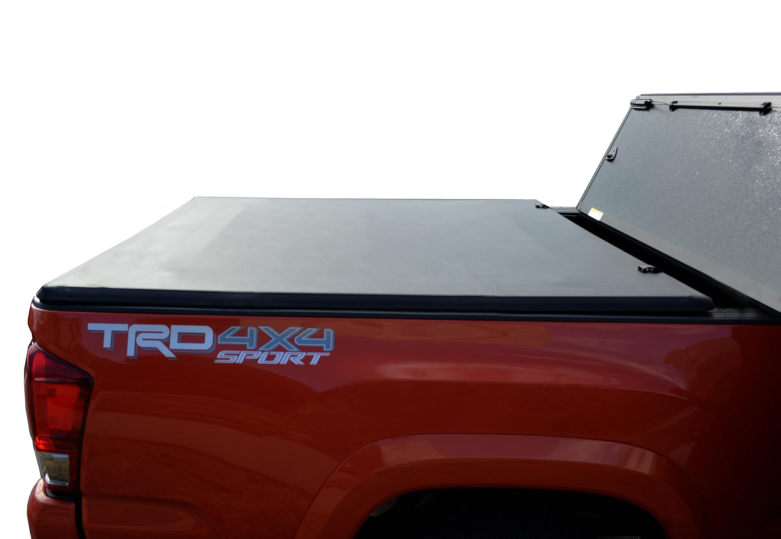Premier Black Horse Soft Trifold Truck Bed Tonneau Cover Compatible with 2014-2023 Toyota Tundra 5.7ft Bed-PRS-TO10