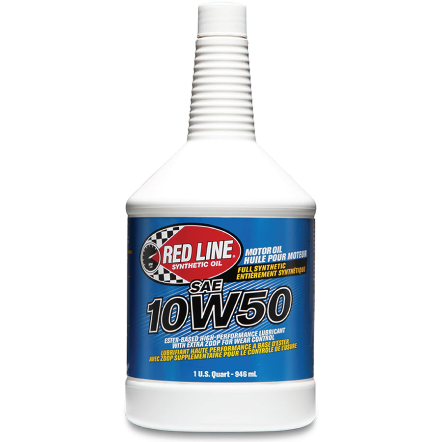 10W50 Red Line SAE Fully Synthetic Motor Oil - 1 Quart