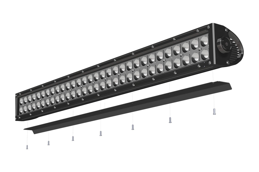 Noise Cancelling ZROADZ Wind Diffuser, Black, Aluminum for 50 Inch Straight Double Row LED Light Bar (Z330050S)