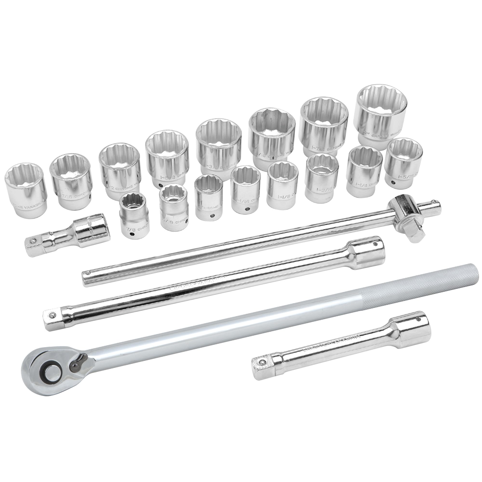 3/4-Inch Drive Performance Tool W34904 SAE Socket Set, 21-Piece, 1-Pack