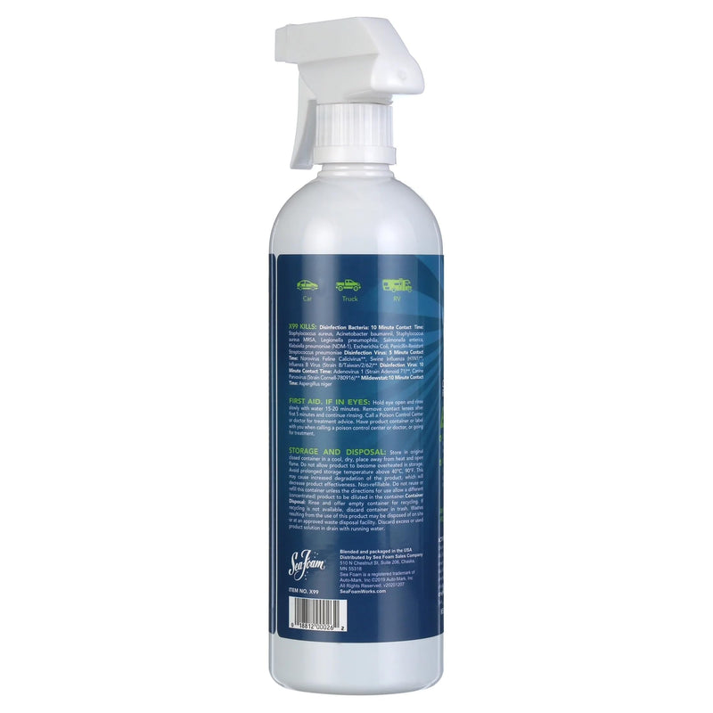 X99 Seafoam Complete Auto & Rv Interior Sanitiz