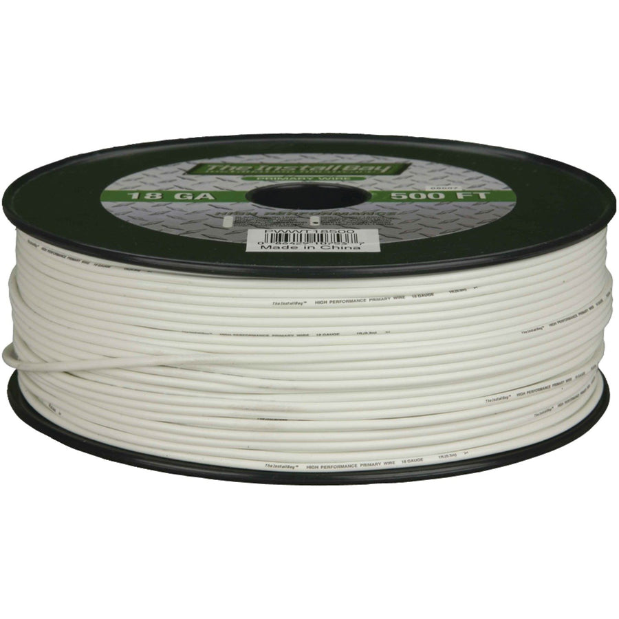 Metra Electronics 18-Gauge Primary Wire PWWT18500 (White)