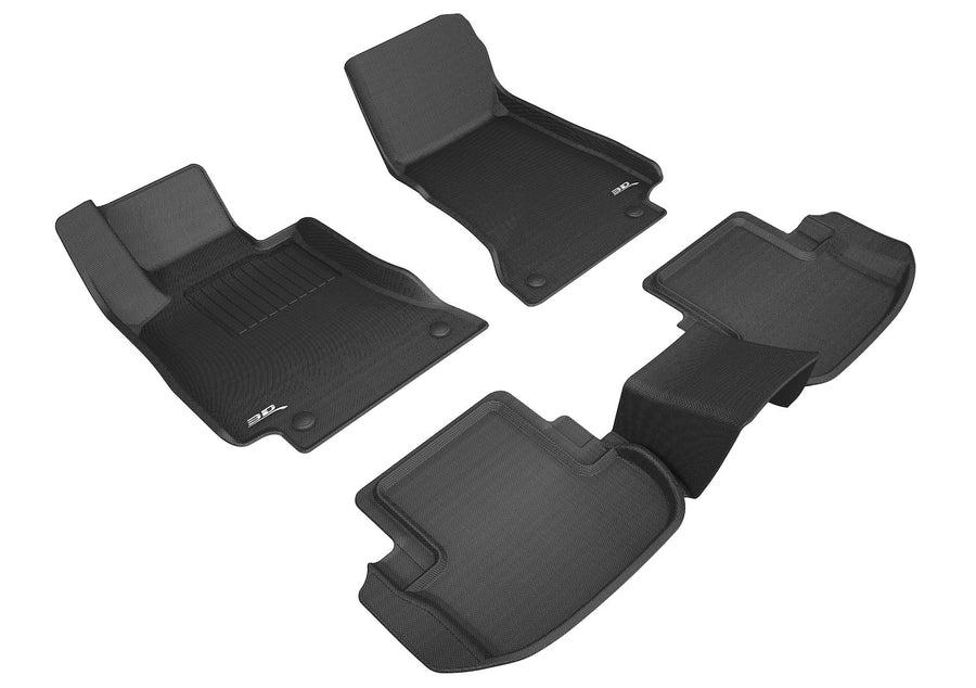 3D MAXpider Kagu Custom Fit Floor Mat (Black) Compatible with Mercedes-Benz E-Class Coupe/Convertible (C238/A238) 2018-2023 - R1 R2